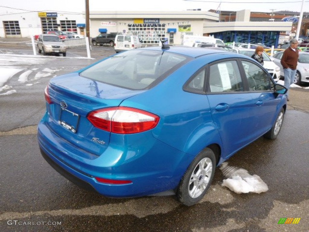 2014 Fiesta SE Sedan - Performance Blue / Medium Light Stone photo #8