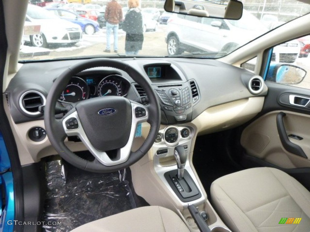 2014 Fiesta SE Sedan - Performance Blue / Medium Light Stone photo #14