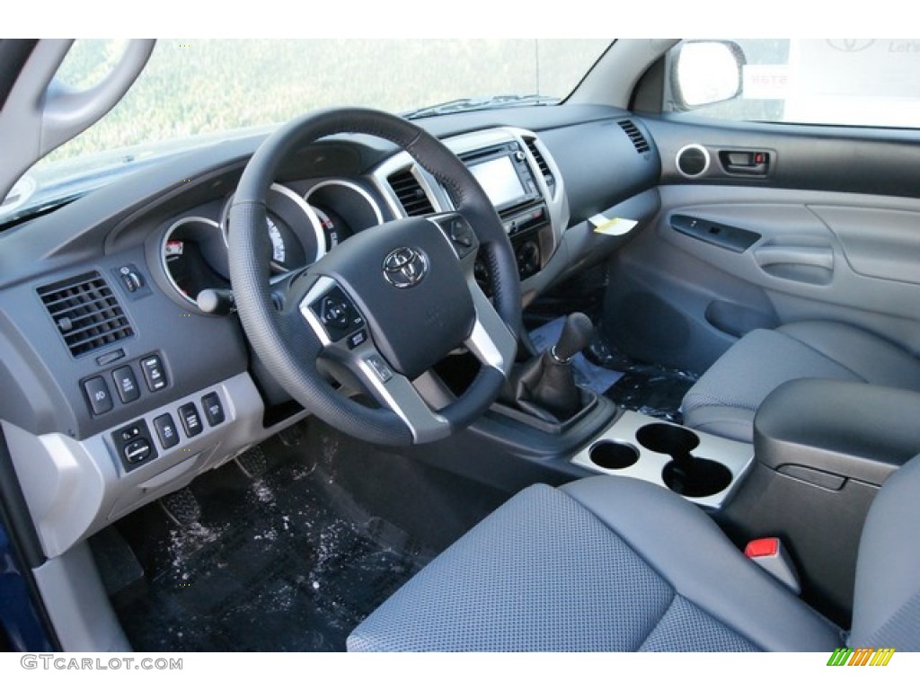 Graphite Interior 2014 Toyota Tacoma V6 TRD Double Cab 4x4 Photo #89033685
