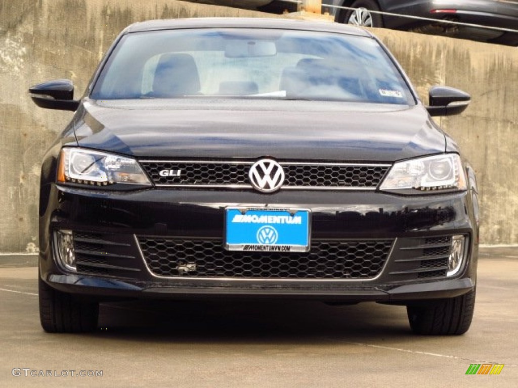 2014 Jetta GLI Autobahn - Deep Black Pearl Metallic / Titan Black photo #2