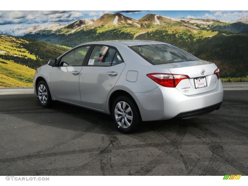 2014 Corolla LE - Classic Silver Metallic / Ash photo #3