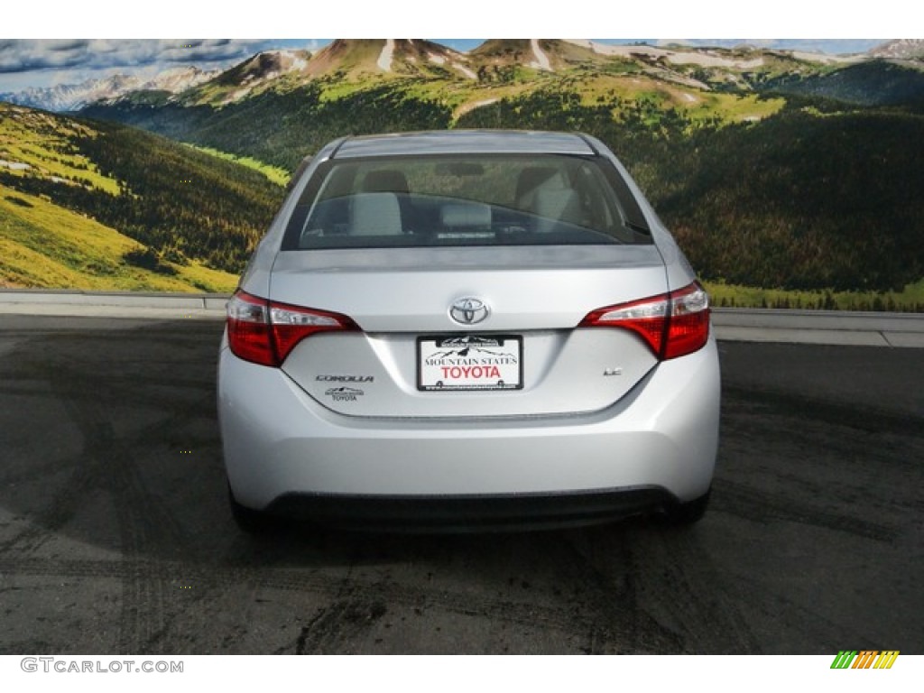2014 Corolla LE - Classic Silver Metallic / Ash photo #4