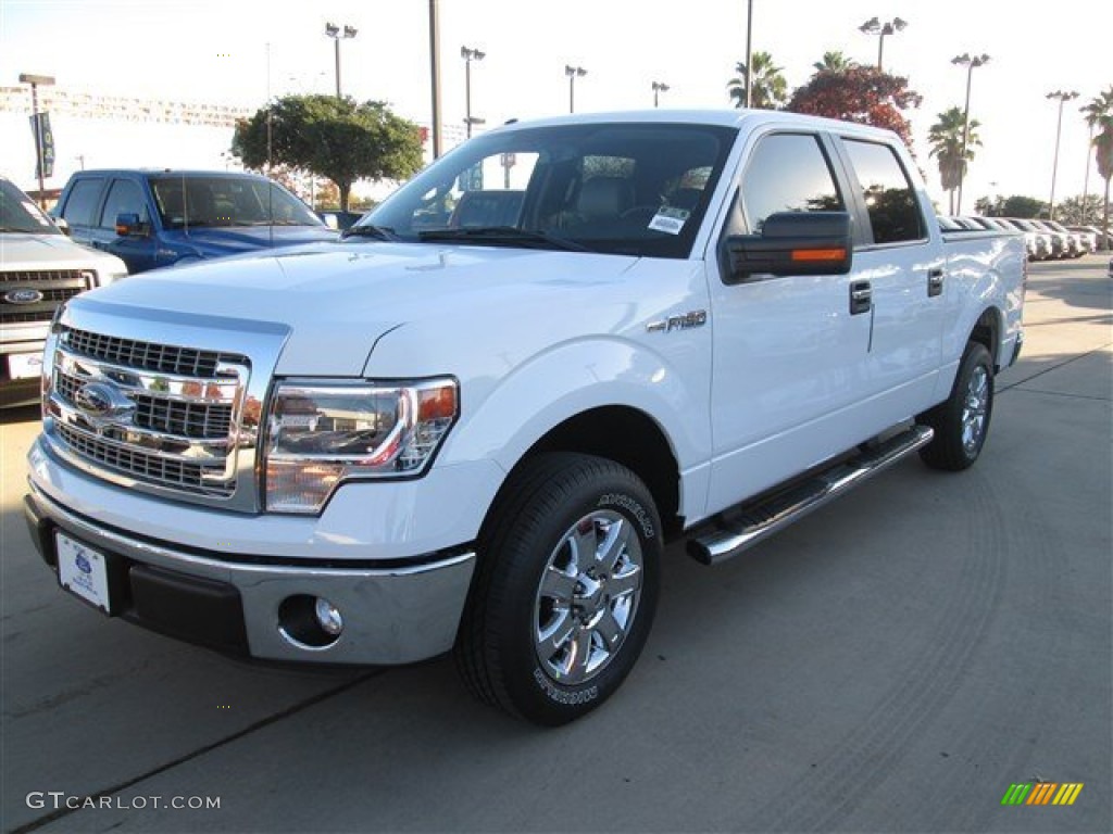 2014 F150 XLT SuperCrew - Oxford White / Steel Grey photo #1