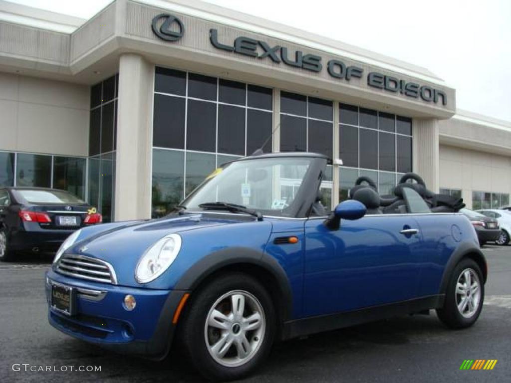 2006 Cooper Convertible - Hyper Blue Metallic / Black/Panther Black photo #1