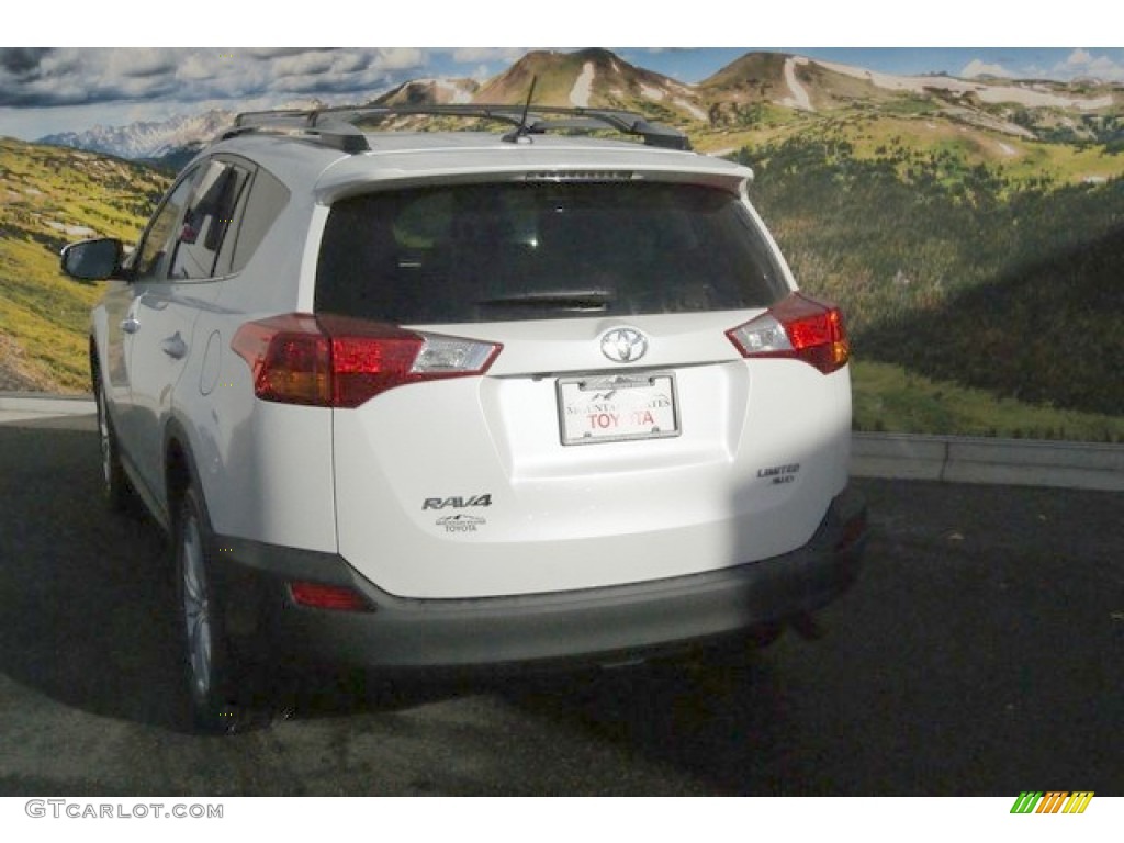 2013 RAV4 Limited AWD - Blizzard White Pearl / Black photo #4