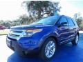 2014 Deep Impact Blue Ford Explorer XLT  photo #1