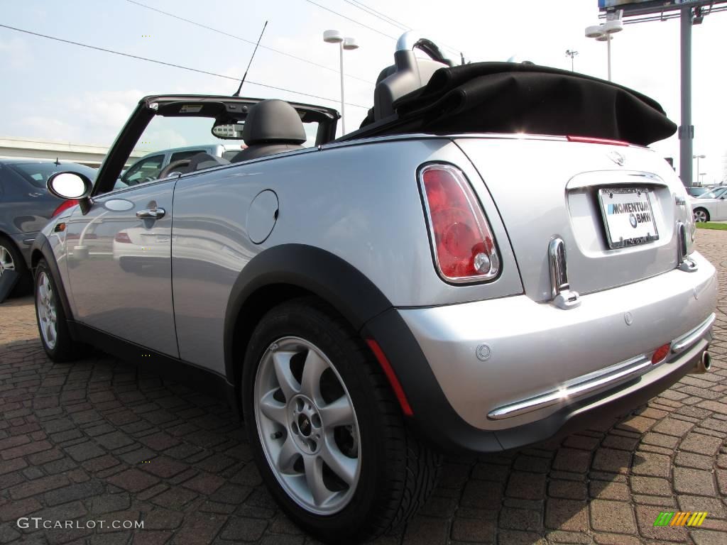 2008 Cooper Convertible - Pure Silver Metallic / Panther Black photo #3