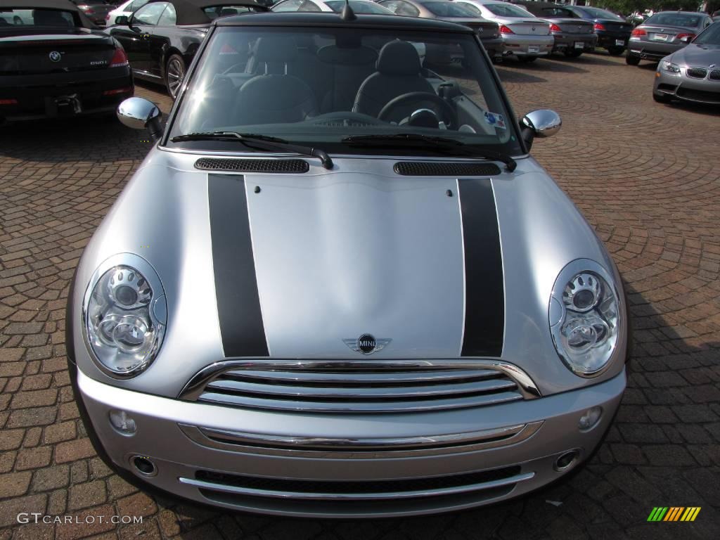 2008 Cooper Convertible - Pure Silver Metallic / Panther Black photo #16