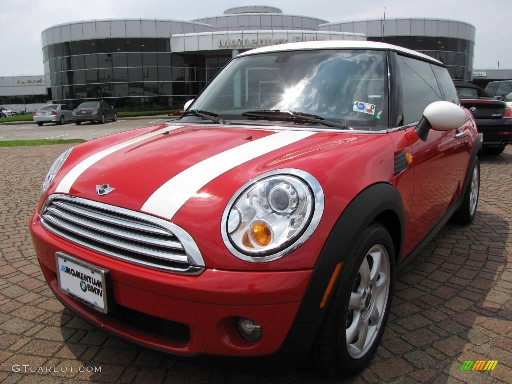2008 Cooper Hardtop - Chili Red / Lounge Carbon Black photo #1