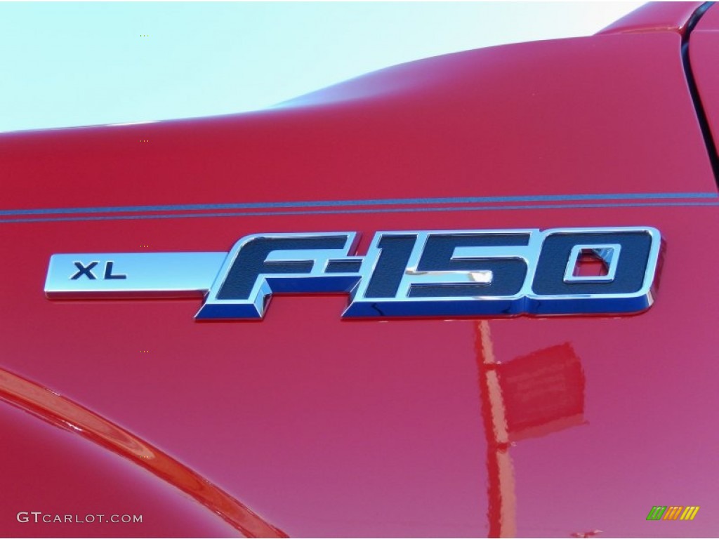 2014 F150 XL Regular Cab - Vermillion Red / Steel Grey photo #5