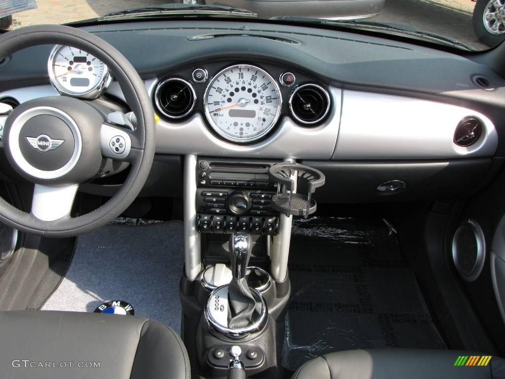 2008 Cooper Convertible - Pure Silver Metallic / Panther Black photo #20