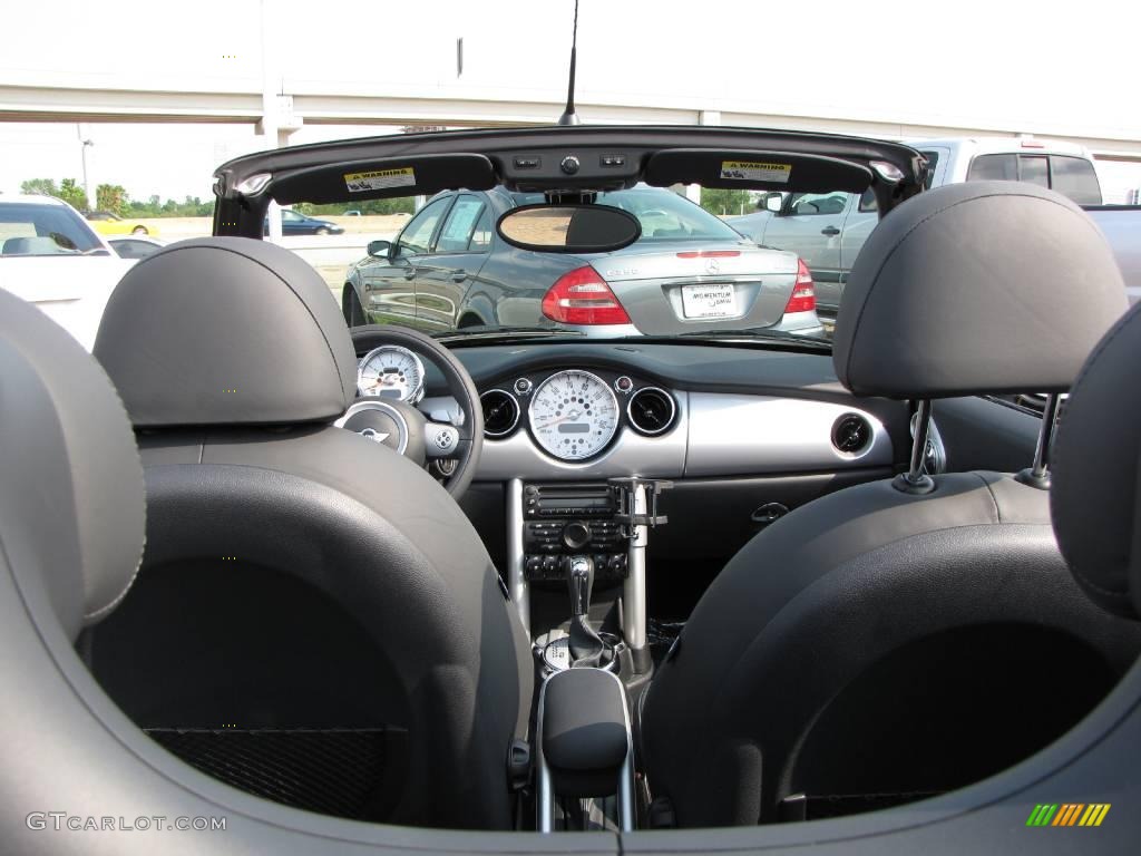 2008 Cooper Convertible - Pure Silver Metallic / Panther Black photo #21