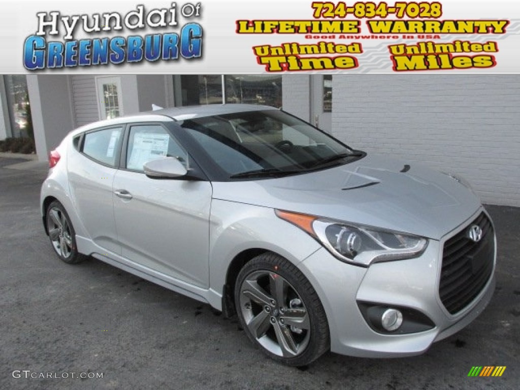 2014 Veloster Turbo - Ironman Silver / Black photo #1