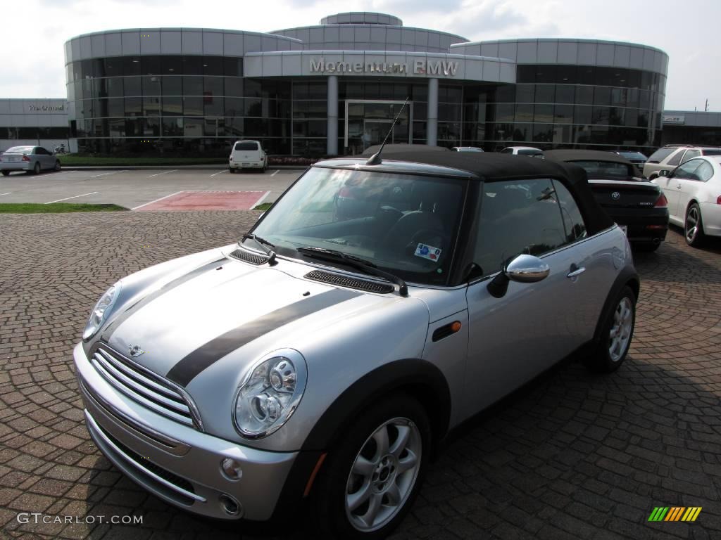 2008 Cooper Convertible - Pure Silver Metallic / Panther Black photo #32