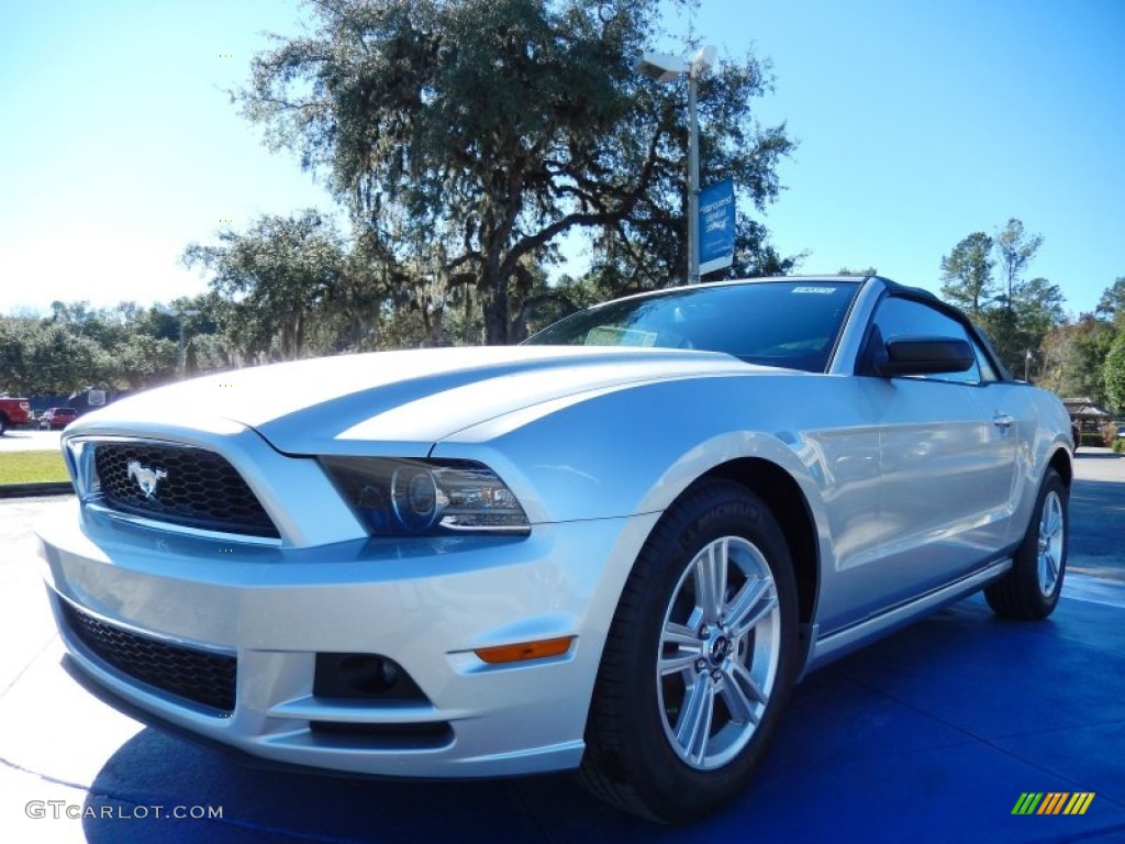 Ingot Silver 2014 Ford Mustang V6 Premium Convertible Exterior Photo #89041950