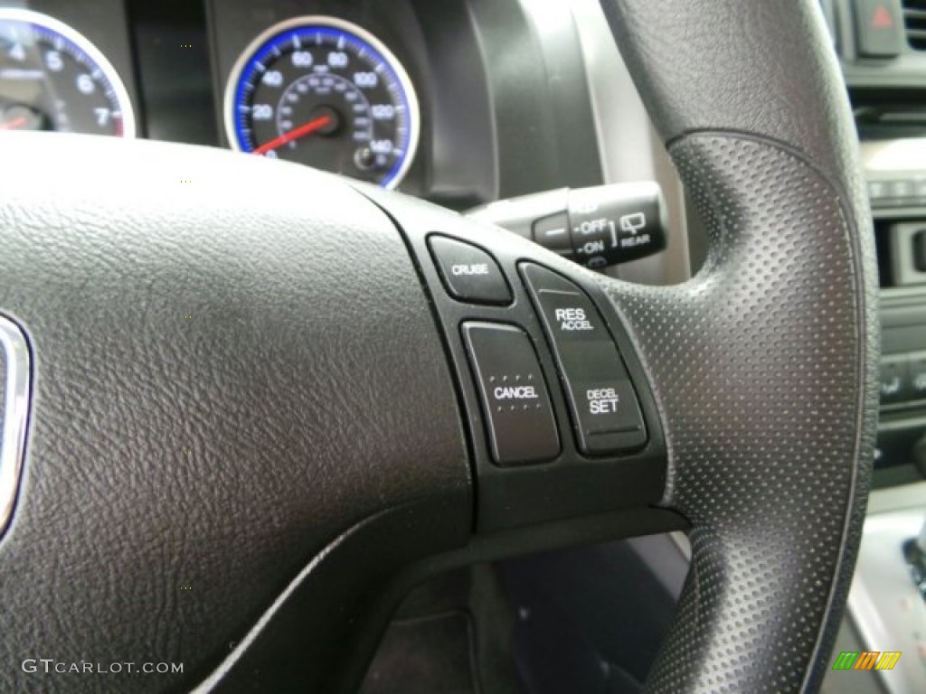 2011 CR-V LX 4WD - Crystal Black Pearl / Gray photo #15