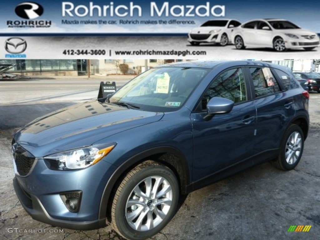 2014 CX-5 Grand Touring AWD - Meteor Gray Mica / Black photo #1