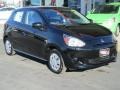 2014 Mystic Black Mitsubishi Mirage DE  photo #1