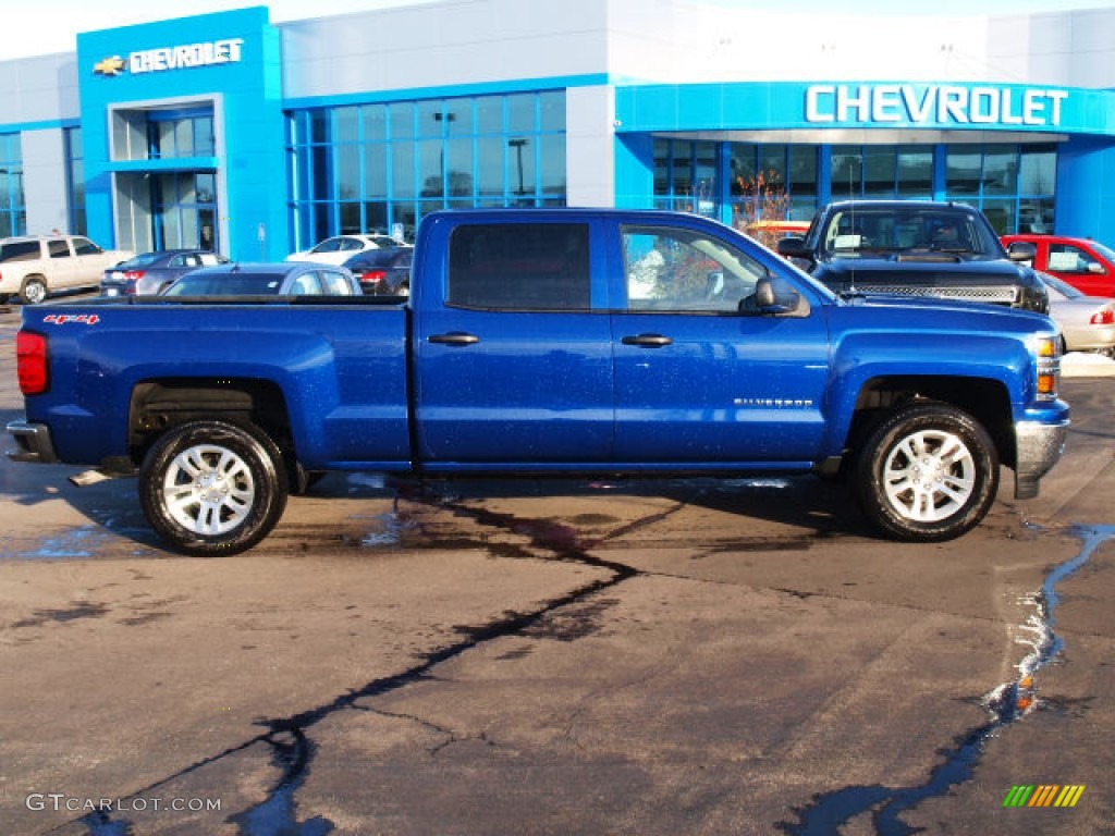 2014 Silverado 1500 LT Crew Cab 4x4 - Blue Topaz Metallic / Jet Black photo #1