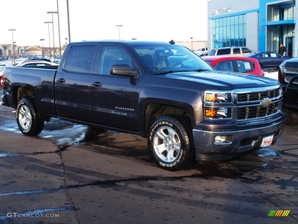 2014 Silverado 1500 LT Z71 Crew Cab 4x4 - Tungsten Metallic / Jet Black photo #2