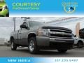 2008 Graystone Metallic Chevrolet Silverado 1500 Work Truck Regular Cab  photo #1
