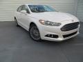 2014 White Platinum Ford Fusion Titanium  photo #1