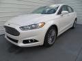 2014 White Platinum Ford Fusion Titanium  photo #7