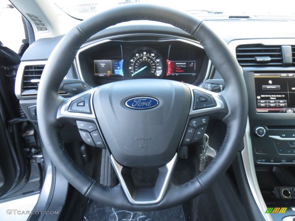 2014 Fusion SE EcoBoost - Sterling Gray / Charcoal Black photo #33