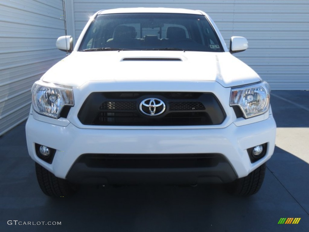 Super White 2014 Toyota Tacoma V6 TRD Sport Double Cab 4x4 Exterior Photo #89050497