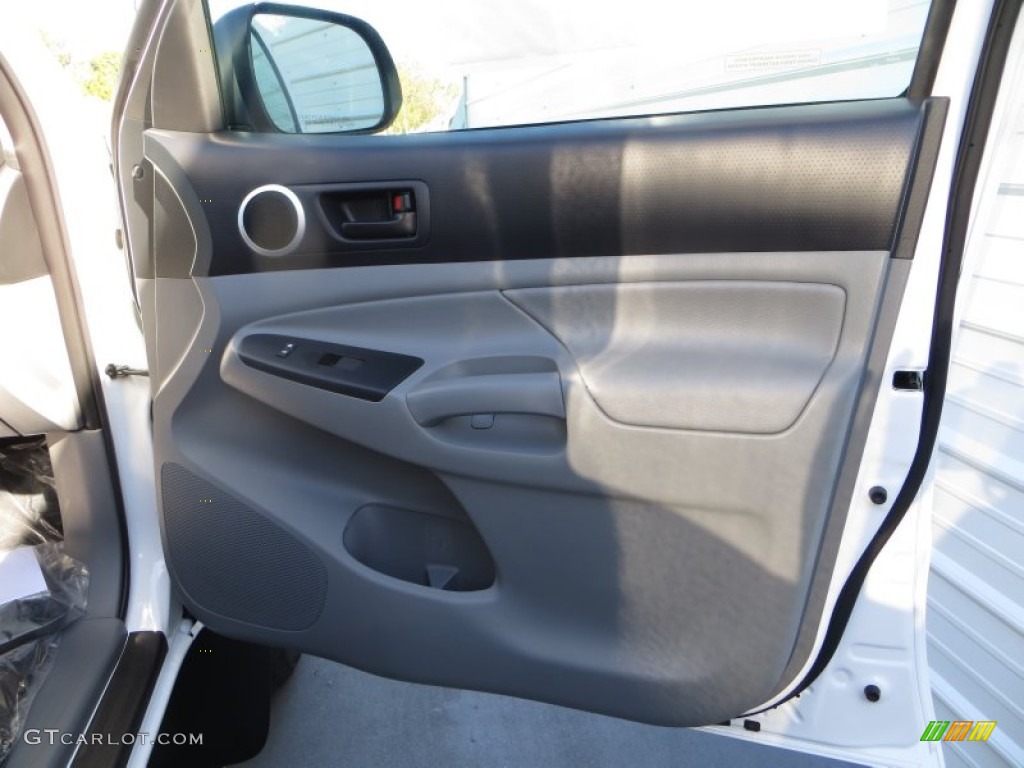 2014 Toyota Tacoma V6 TRD Sport Double Cab 4x4 Graphite Door Panel Photo #89050530