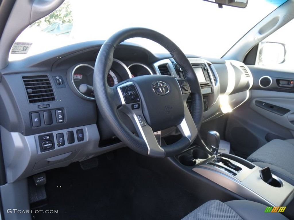 2014 Toyota Tacoma V6 TRD Sport Double Cab 4x4 Graphite Dashboard Photo #89050551