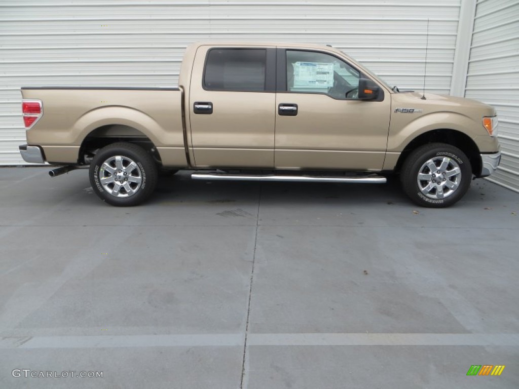 Pale Adobe 2014 Ford F150 XLT SuperCrew Exterior Photo #89051046