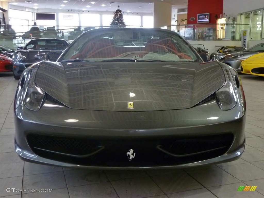 2014 458 Spider - Grigio Silverstone (Dark Grey Metallic) / Rosso photo #8