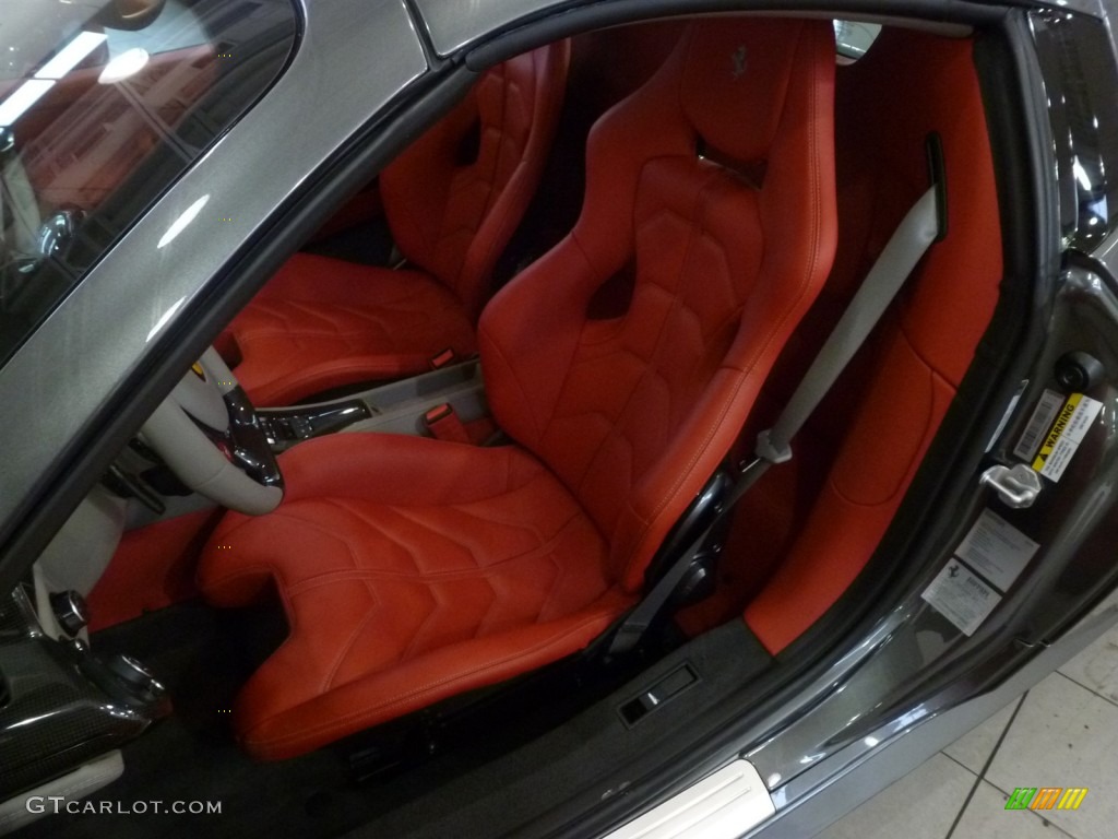 2014 458 Spider - Grigio Silverstone (Dark Grey Metallic) / Rosso photo #15