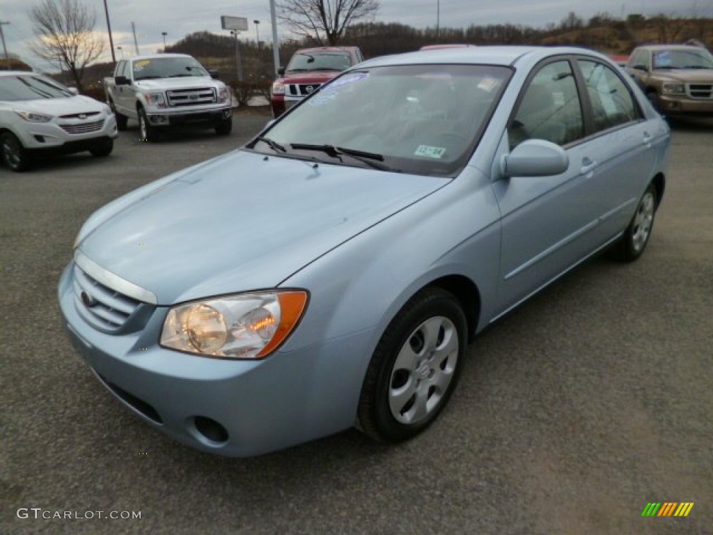2006 Spectra EX Sedan - Ice Blue / Gray photo #3