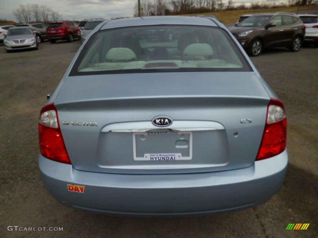 2006 Spectra EX Sedan - Ice Blue / Gray photo #6