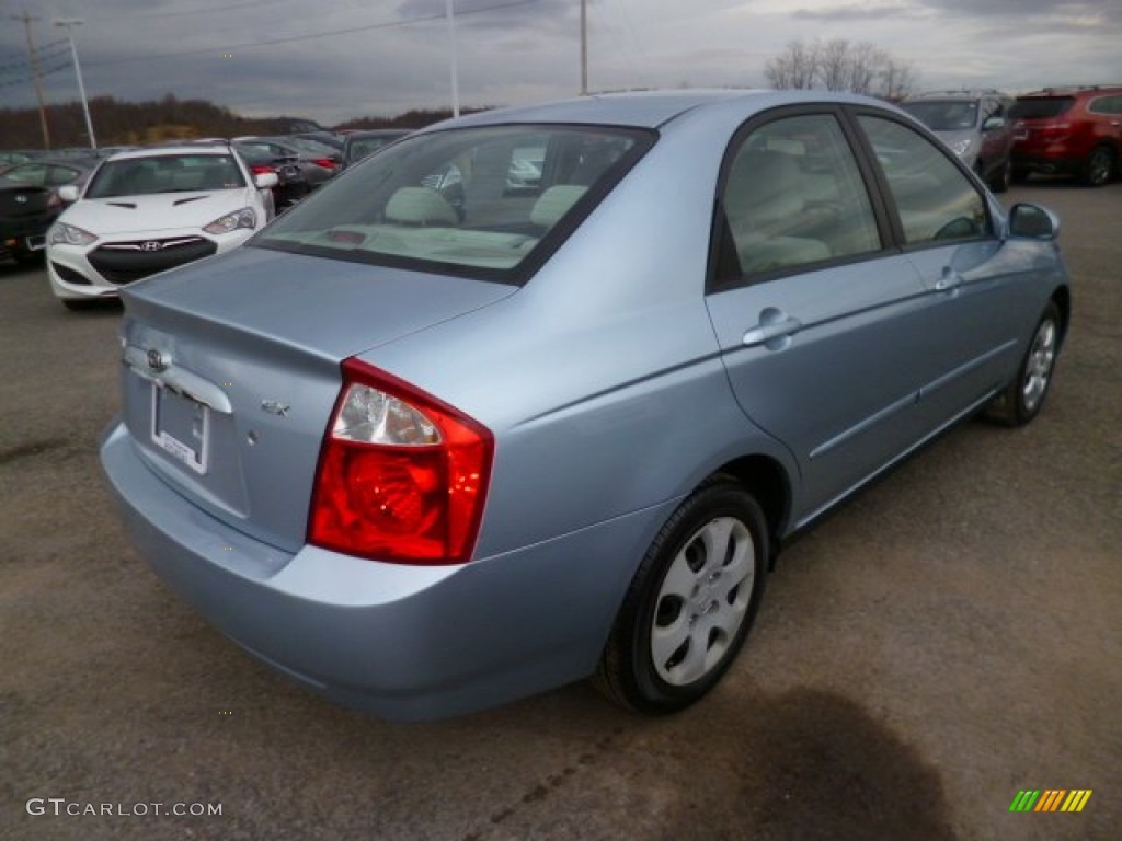 2006 Spectra EX Sedan - Ice Blue / Gray photo #7