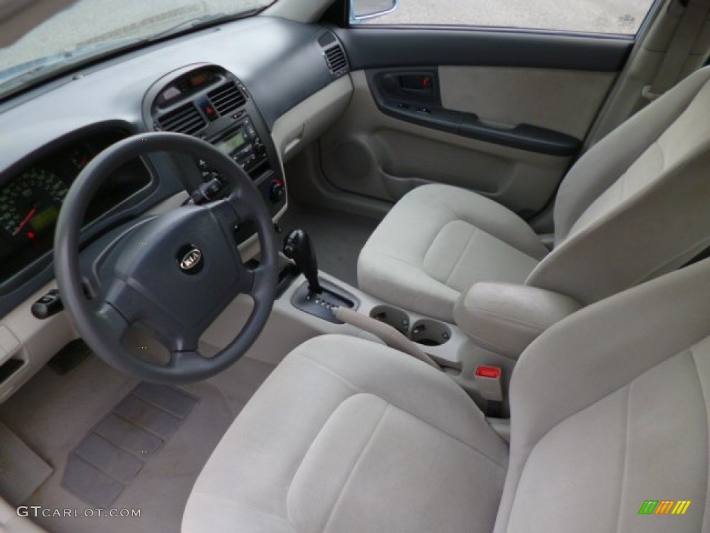 2006 Spectra EX Sedan - Ice Blue / Gray photo #16