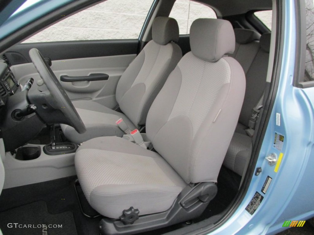 Gray Interior 2009 Hyundai Accent GS 3 Door Photo #89053952