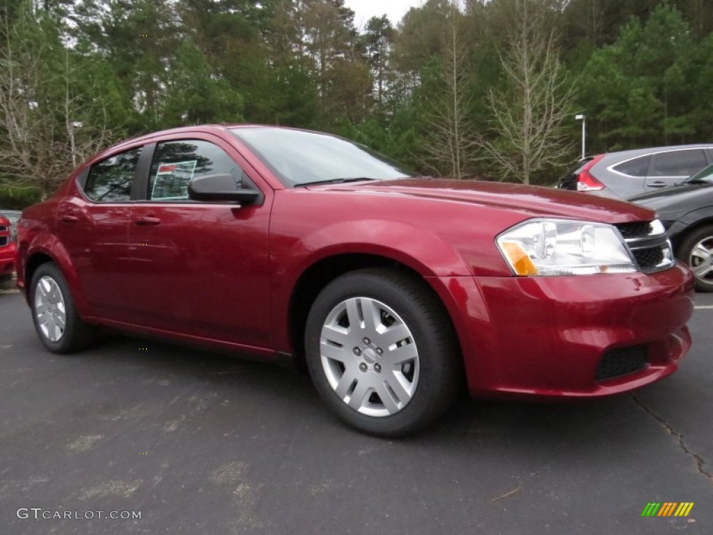 Deep Cherry Red Crystal Pearl 2014 Dodge Avenger SE Exterior Photo #89054420