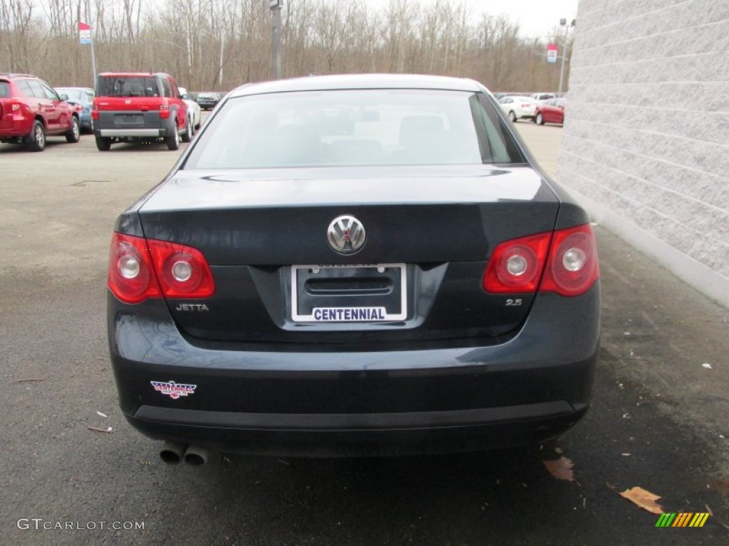 2006 Jetta 2.5 Sedan - Shadow Blue Metallic / Anthracite Black photo #4