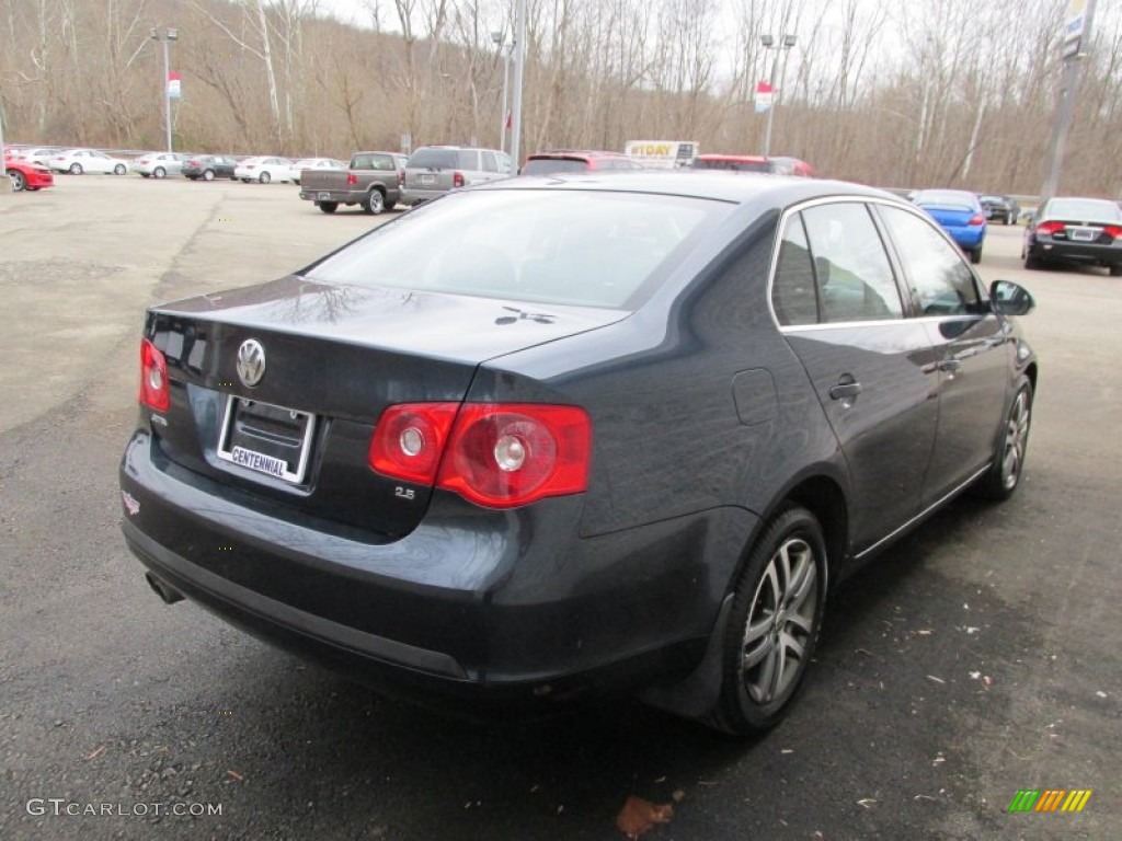 2006 Jetta 2.5 Sedan - Shadow Blue Metallic / Anthracite Black photo #5