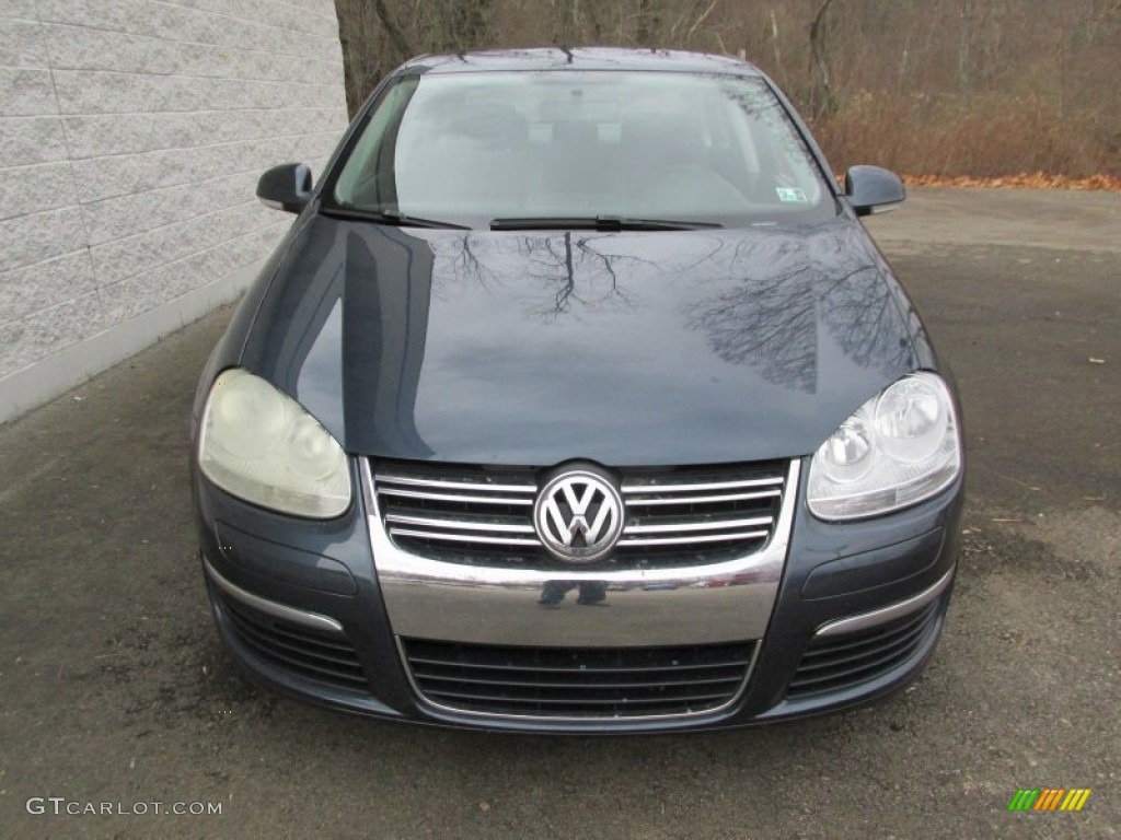 2006 Jetta 2.5 Sedan - Shadow Blue Metallic / Anthracite Black photo #8