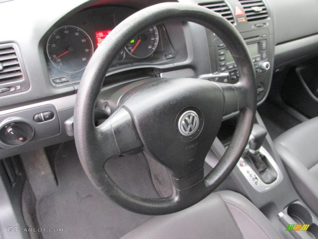 2006 Jetta 2.5 Sedan - Shadow Blue Metallic / Anthracite Black photo #13