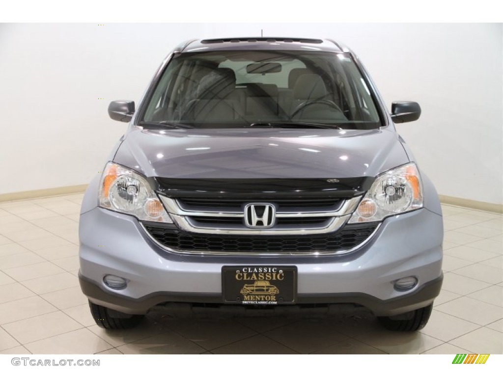 2011 CR-V EX 4WD - Glacier Blue Metallic / Gray photo #2