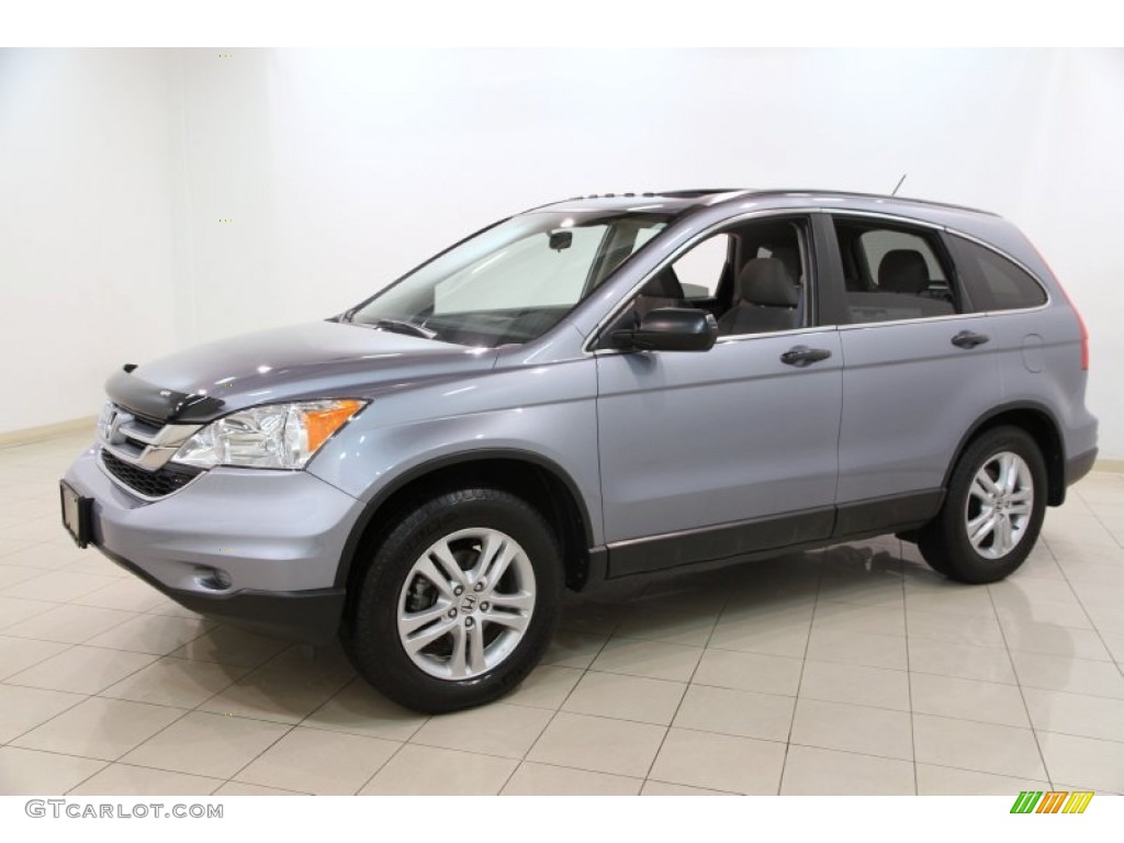 2011 CR-V EX 4WD - Glacier Blue Metallic / Gray photo #3