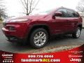 Deep Cherry Red Crystal Pearl 2014 Jeep Cherokee Latitude