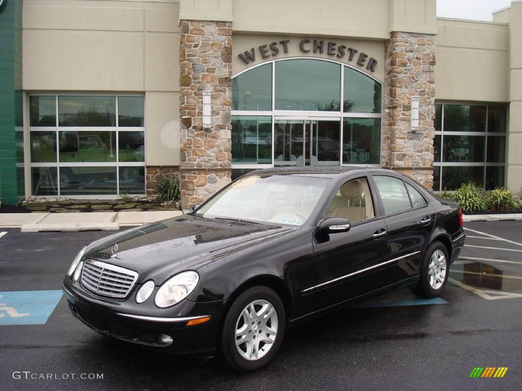 2005 E 320 4Matic Sedan - Black / Stone photo #1