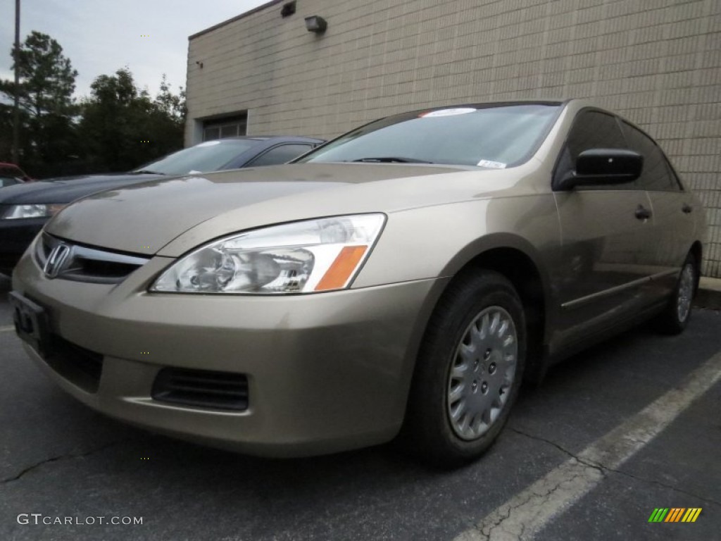 2007 Accord Value Package Sedan - Desert Mist Metallic / Ivory photo #1