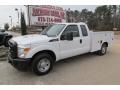 2011 Oxford White Ford F250 Super Duty XL SuperCab Utility Truck  photo #3